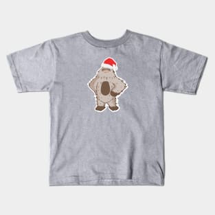 Cute Santa Sasquatch - Christmas Bigfoot Kids T-Shirt